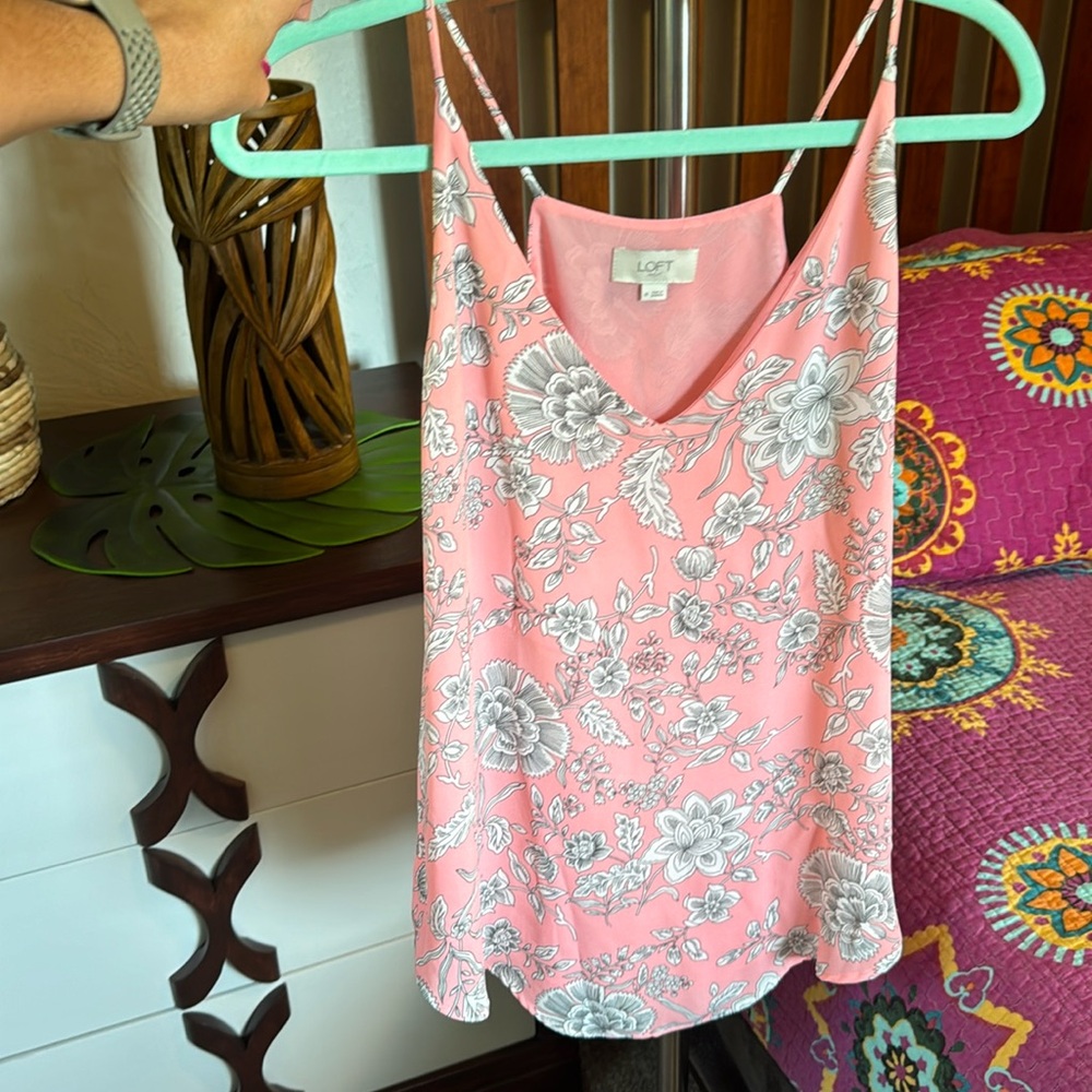 Loft tanktop blouse